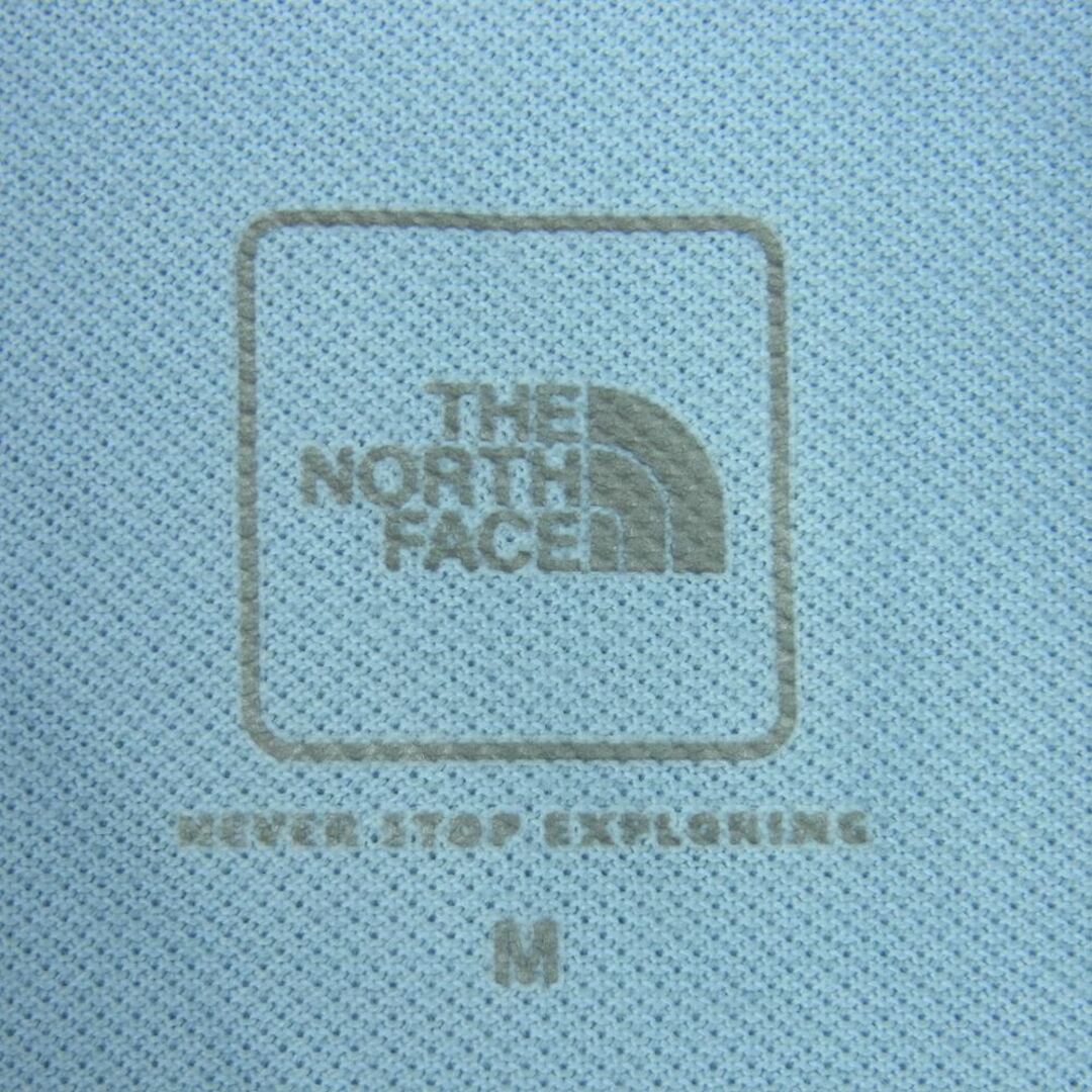 THE NORTH FACE ノースフェイス NT21938 Cool Business Polo クール ビジネス 半袖 ポロ シャツ ライトブルー系 M