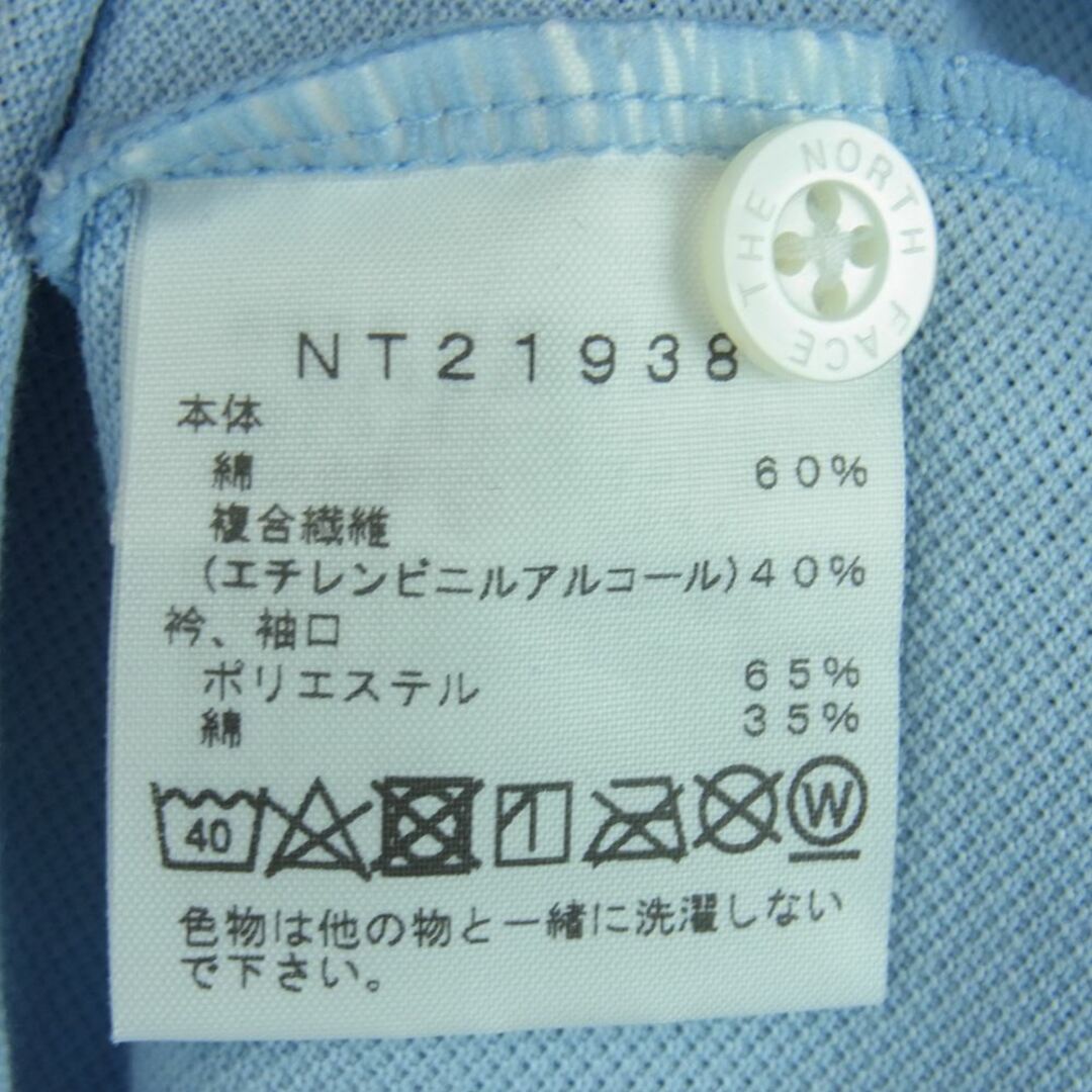 THE NORTH FACE ノースフェイス NT21938 Cool Business Polo クール ビジネス 半袖 ポロ シャツ ライトブルー系 M