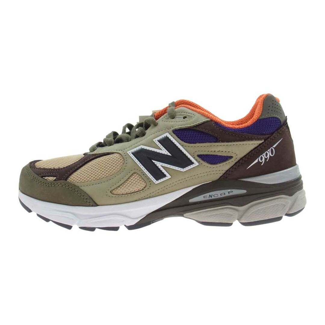 NEW BALANCE ニューバランス スニーカー M990BT3 USA製 990 V3 ヌバック メッシュ ローカット スニーカー 27cm【新古品】【未使用】