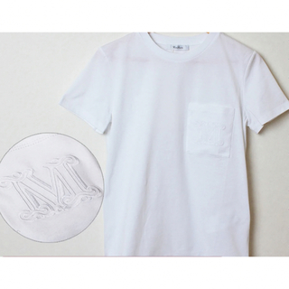 マックスマーラ(Max Mara)のMax Mara  Tシャツ  ホワイト　L(Tシャツ(半袖/袖なし))