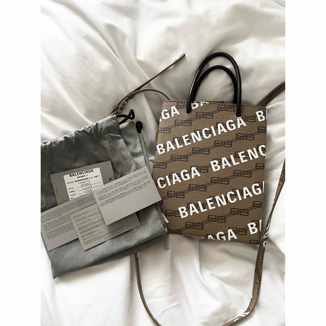 【美品】BALENCIAGA　BBモノグラム ショルダーバッグ　ミニバッグ