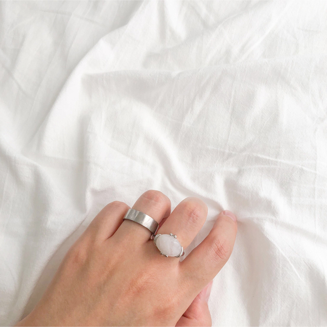 ❁ Vintage rétro natural stone ring #14 レディースのアクセサリー(リング(指輪))の商品写真