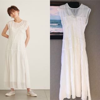 エミアトリエ(emmi atelier)のemmi ワンピースナイロンギャザーワンピース【emmi / エミ】(ロングワンピース/マキシワンピース)