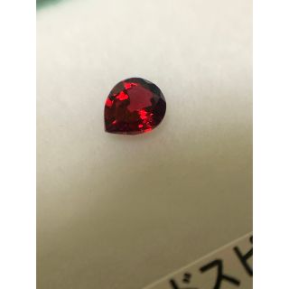 レッドスピネル　ペアシェイプルース　ビルマ産　0.33ct(各種パーツ)