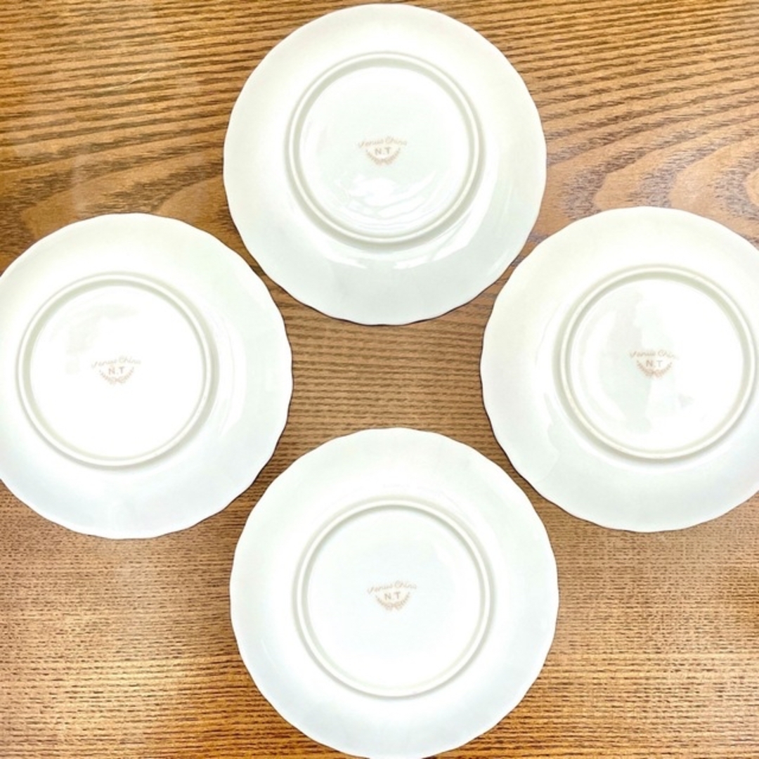 Noritake(ノリタケ)の✨Venus china  NT✨ 掘り出し物❣️ノリタケ  ソーサー4枚  インテリア/住まい/日用品のキッチン/食器(食器)の商品写真