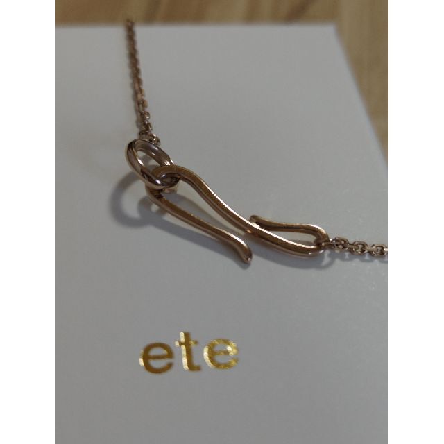 ete - eteロウブラウンゴールドネックレスの通販 by ゆうな's shop