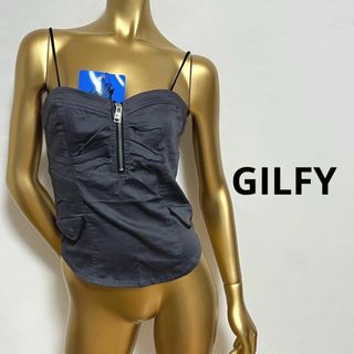 メゾンギルフィー(MAISON GILFY)の【2505】GILFY コルセット風 シャツ M キャミソール(シャツ/ブラウス(半袖/袖なし))