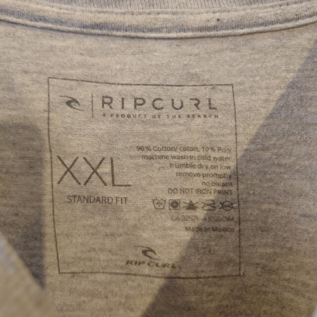 PIPCURL Tシャツ グレー　ロゴマーク　/Y1716 メンズのトップス(Tシャツ/カットソー(半袖/袖なし))の商品写真