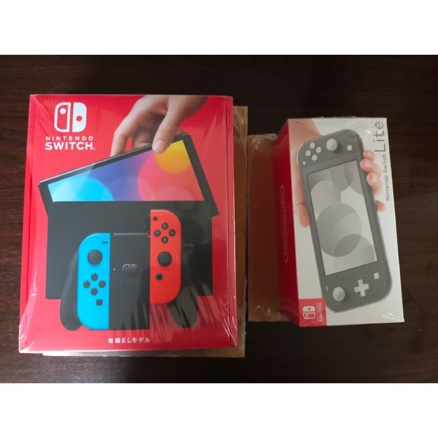 Nintendo Switch Lite グレー・有機ELモデル ネオン