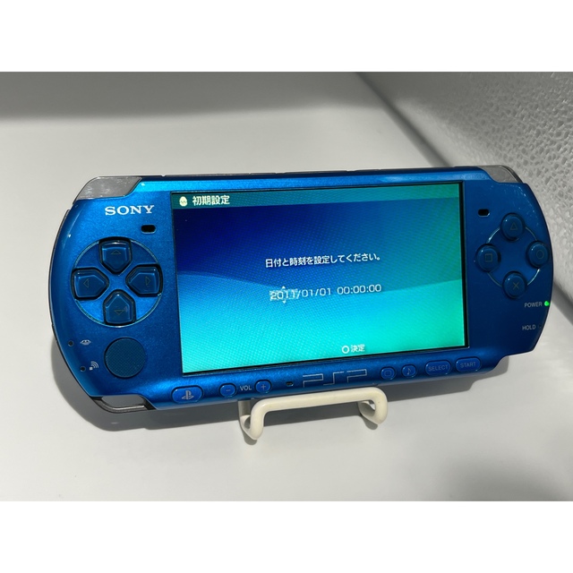 ☆バッテリー 箱付き☆ PSP-3000 本体 SONY VB ブルー