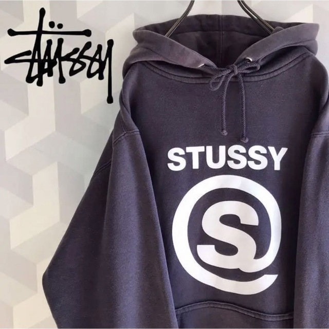 【Old Stussy】M相当  スウェットパーカー オールドステューシー.