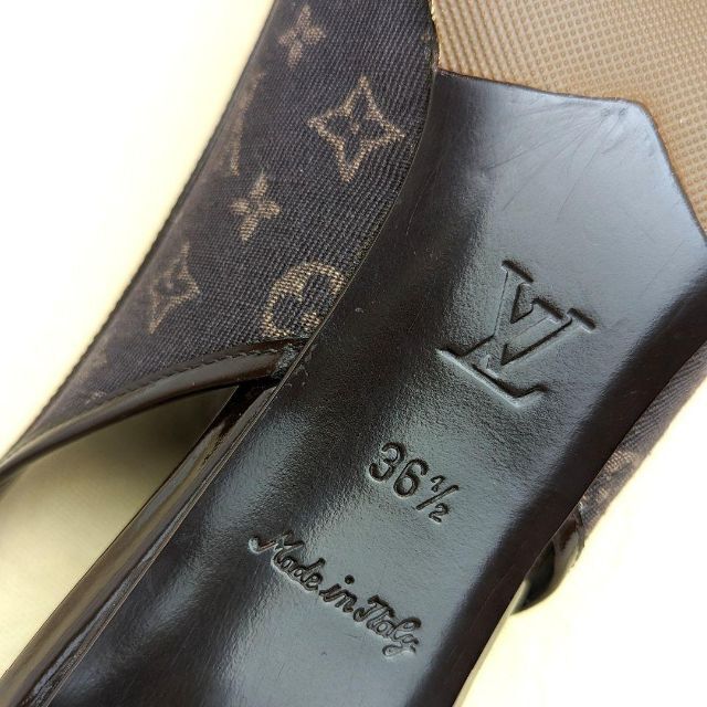 LOUIS VUITTON(ルイヴィトン)の未使用同様美品♥ルイヴィトン　モノグラム　ストラップパンプス　36.5 レディースの靴/シューズ(ハイヒール/パンプス)の商品写真