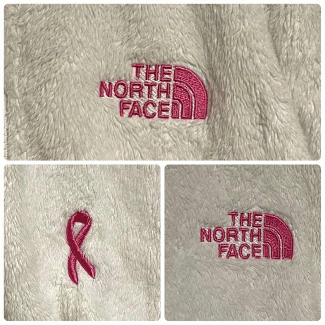 レア◎THE NORTH FACE◎フリース◎白×ピンク◎ロゴ刺繍◎可愛い◎着回 1