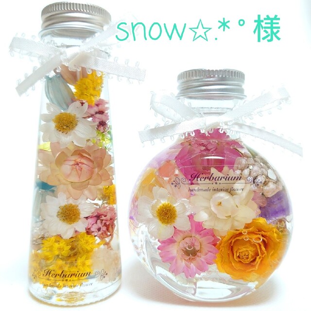 snow✩.*˚様専用です。♡ฅ(＾・▽・＾)ฅ ハンドメイドのフラワー/ガーデン(ドライフラワー)の商品写真