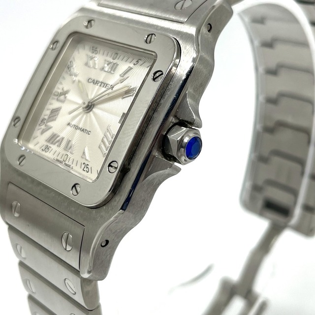 Cartier(カルティエ)のカルティエ CARTIER サントスガルベLM W20040D6 自動巻き デイト 腕時計 SS シルバー メンズの時計(腕時計(アナログ))の商品写真