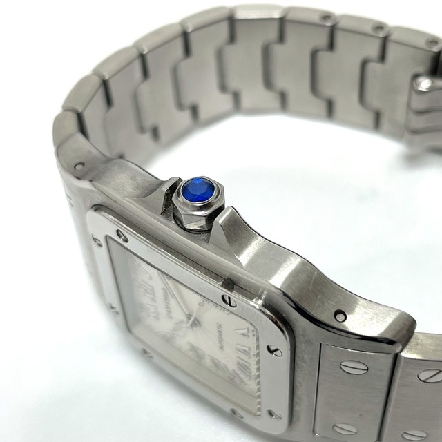 Cartier(カルティエ)のカルティエ CARTIER サントスガルベLM W20040D6 自動巻き デイト 腕時計 SS シルバー メンズの時計(腕時計(アナログ))の商品写真