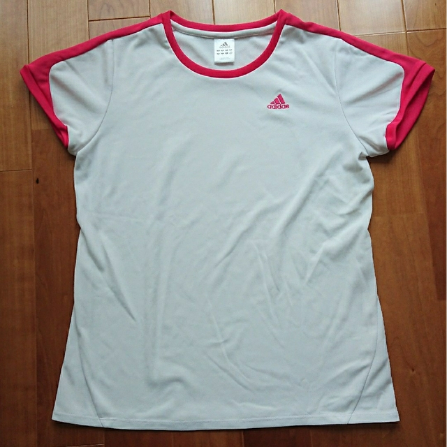 adidas adidas climalite Tシャツ レディース サイズO 袖ピンクの通販 by かりん's shop｜アディダスならラクマ