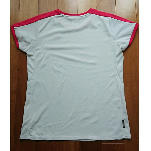 adidas(アディダス)のadidas climalite Tシャツ レディース サイズO 袖ピンク スポーツ/アウトドアのランニング(ウェア)の商品写真