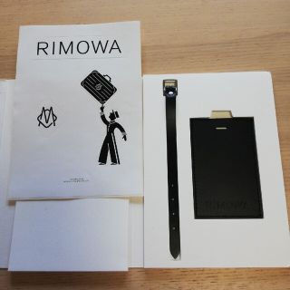 リモワ(RIMOWA)のRIMOWA スーツケースタグ　ステッカー付き(トラベルバッグ/スーツケース)