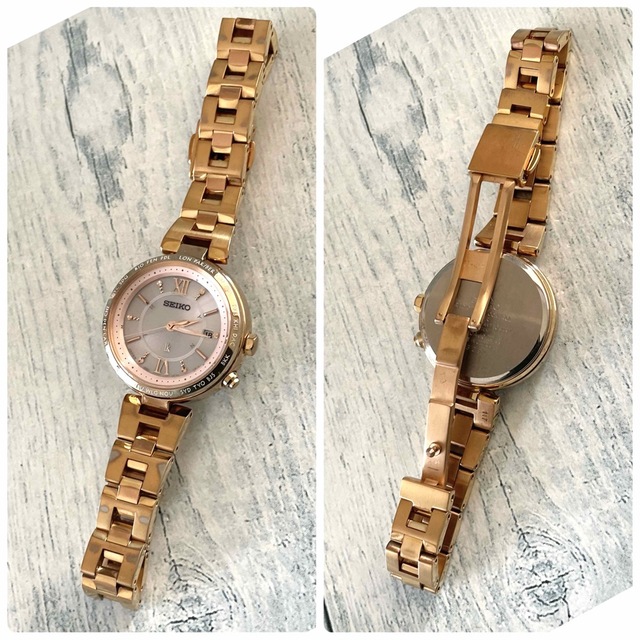 SEIKO - 【動作良好】SEIKO ルキア 腕時計 1B25-0AJ0 電波ソーラー