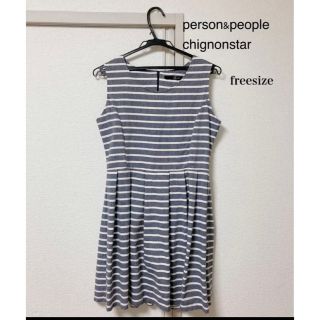 person&people ワンピース(ひざ丈ワンピース)