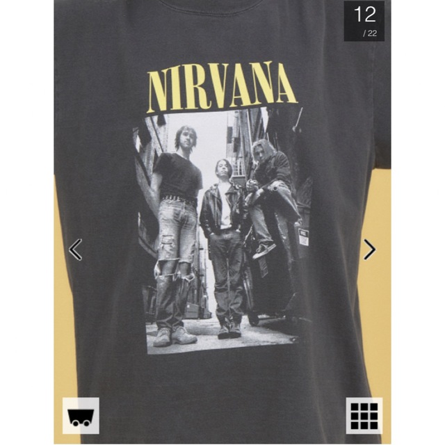 GOOD ROCK SPEED(グッドロックスピード)の新品・タグ付き【グッドロックスピード】ニルヴァーナ Photo Ｔシャツ  XL メンズのトップス(Tシャツ/カットソー(半袖/袖なし))の商品写真