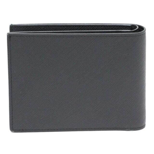 美品 ダンヒル dunhill メンズ 二つ折り財布 レザー 黒 【60902