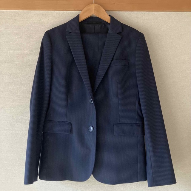 UNIQLO - スーツ ネイビーストライプ 上下セット ユニクロの通販 by