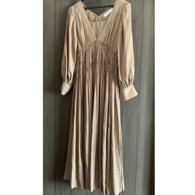 美品 herlipto Side Bow Vintage Twill Dress