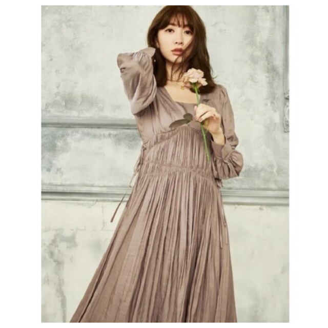 美品 herlipto Side Bow Vintage Twill Dress | フリマアプリ ラクマ