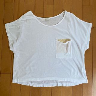 アダムエロぺ(Adam et Rope')のアダムエロペ  スパンコールポケット　カットソー   美品　Tシャツ トップス(カットソー(半袖/袖なし))