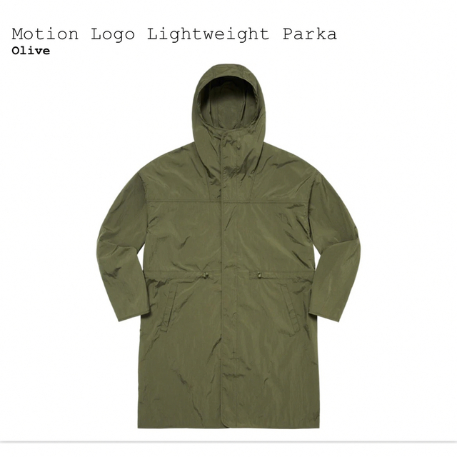 Supreme Motion Logo Parka Olive S-