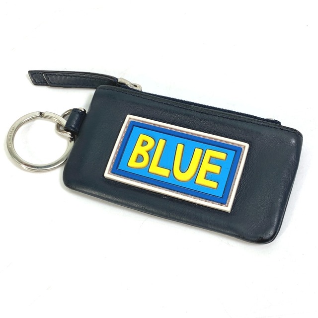 7,776円フェンディ FENDI BLUE ロゴ 7M0249 財布 小銭入れ コインケース レザー ネイビー