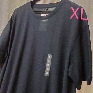 ユニクロ(UNIQLO)のユニクロ　シアークルーネックT　ブラック　タグ付き新品(Tシャツ(半袖/袖なし))