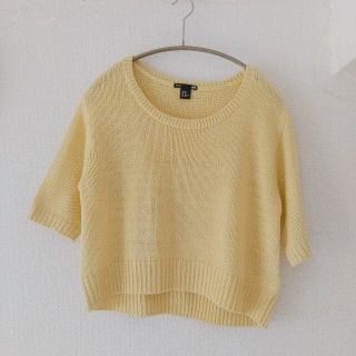 H&M イエロー ニット(ニット/セーター)