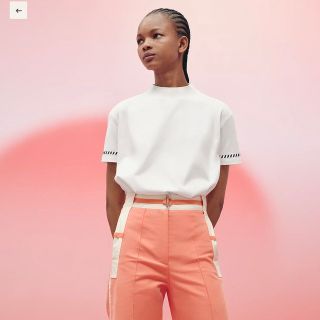 エルメス(Hermes)のエルメス　レディース　Tシャツ ボクシーフィット 《カルトゥッシュ》新品未使用(Tシャツ(半袖/袖なし))