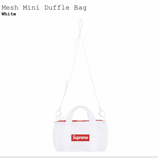 Supreme - Supreme Mesh Mini Duffle Bagの通販 by Mt.Fuji's shop 
