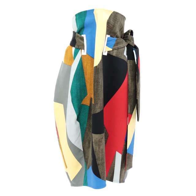 MARNI - 美品 マルニ 16年AW ランウェイ着用 ジオメトリック スカート レディース マルチ 40 幾何学 MARNI
