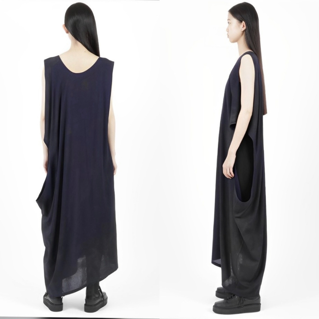 Y's(ワイズ)のY's CELLULOSE ROLLER DYE LEFT HOLE DRESS レディースのワンピース(その他)の商品写真