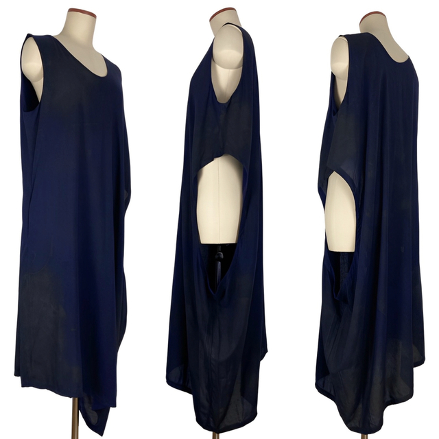 Y's - Y's CELLULOSE ROLLER DYE LEFT HOLE DRESSの通販 by baum Y's - Y's CELLULOSE ROLLER DYE LEFT HOLE DRESSの通販 by baum