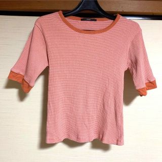 カスタネ(Kastane)のカスタネ　細リブリンガーボーダーTee    割引あり(Tシャツ(半袖/袖なし))