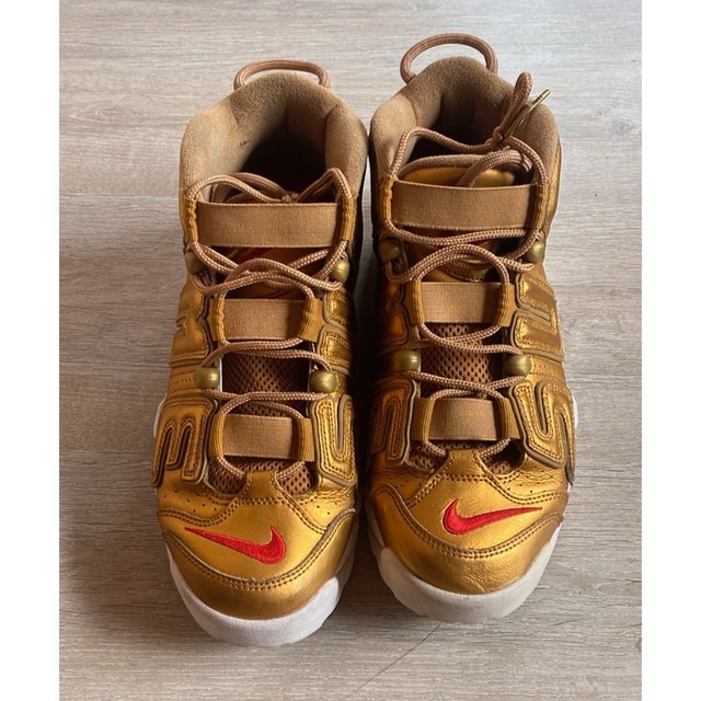 靴/シューズSUPREME x NIKE AIR MORE UPTEMPO