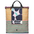 新品 マリメッコ Marimekko リュックサック キオスキ FUNNY B-PACK TASARAITA ダークブルー/ピンク/マルチ