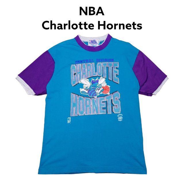 NBA オフィシャル　シャーロットホーネッツ　ビッグプリント　Tシャツ