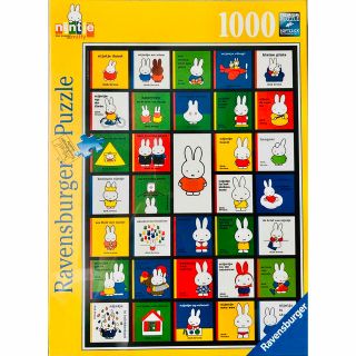 ミッフィー(miffy)の【ジグソーパズル】ミッフィー1000ピース絵本柄ラベンズバーガー　うさぎブルーナ(キャラクターグッズ)