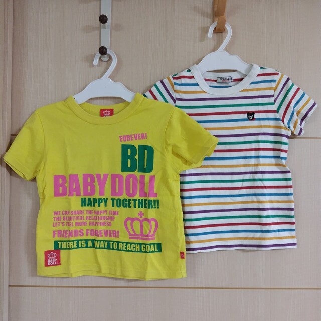 BABYDOLL(ベビードール)のTシャツ2枚セット キッズ/ベビー/マタニティのキッズ服男の子用(90cm~)(Tシャツ/カットソー)の商品写真