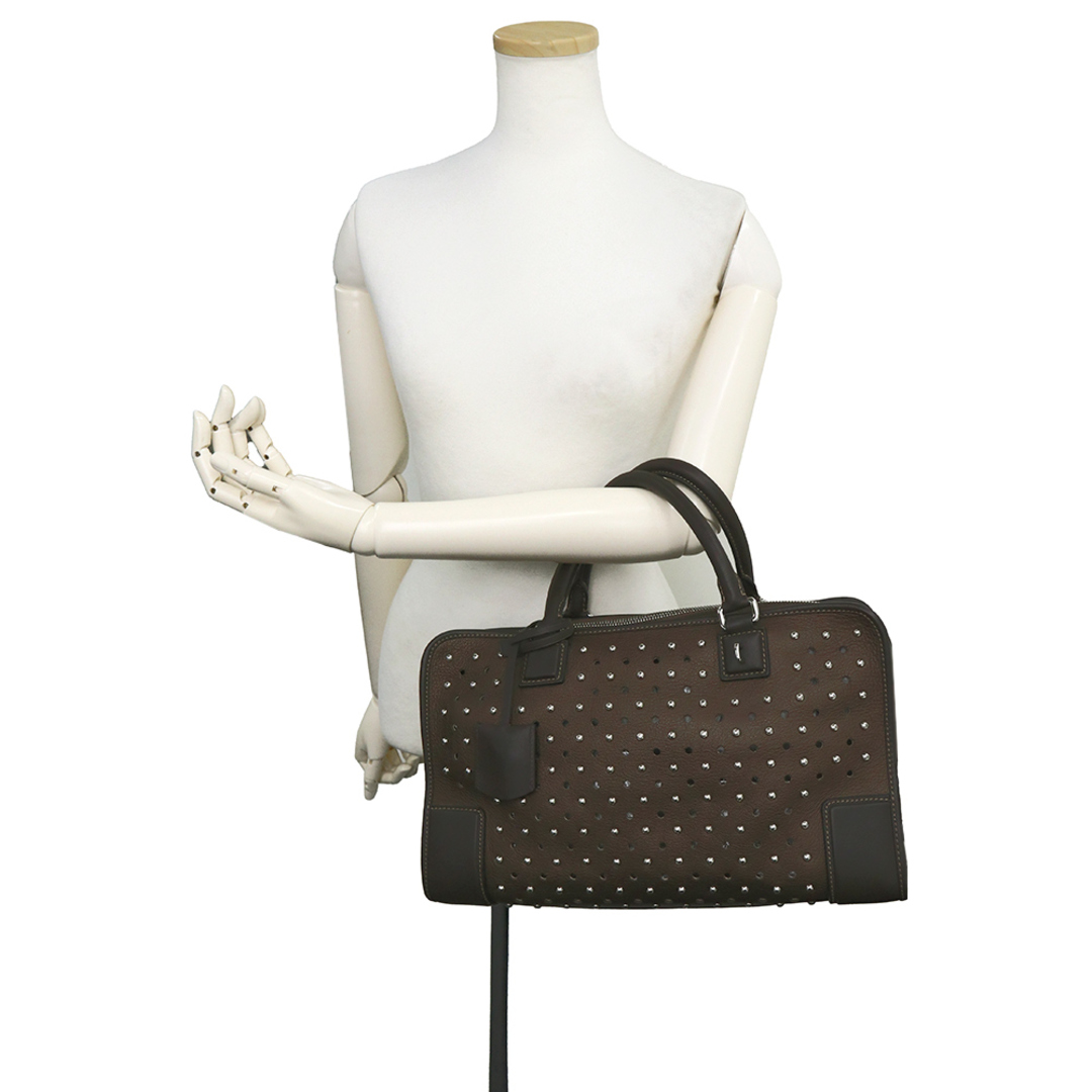 LOEWE - ロエベ スタッズ アマソナ 36 パンチング ハンドバッグ カーフ