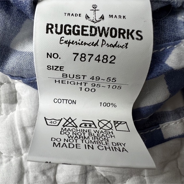 RUGGEDWORKS(ラゲッドワークス)のRUGGED WORKS チェックフリルブラウス　サイズ100 キッズ/ベビー/マタニティのキッズ服女の子用(90cm~)(Tシャツ/カットソー)の商品写真