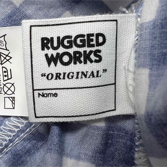 RUGGEDWORKS(ラゲッドワークス)のRUGGED WORKS チェックフリルブラウス　サイズ100 キッズ/ベビー/マタニティのキッズ服女の子用(90cm~)(Tシャツ/カットソー)の商品写真