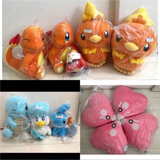 特価! ポケットモンスター ぬいぐるみ 御三家ポケモン ほのお みず
